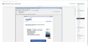 Visualisation d’un email dans différents logiciels de messagerie. Visualisation d'un email dans différents logiciels de messagerie.