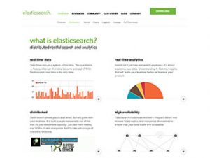 Le site d'Elasticsearch