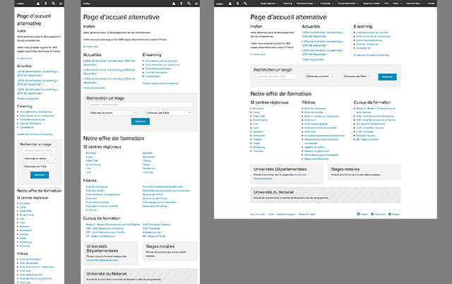Inafon Prototypes Breakpoints La grille responsive du framework Foundation 5