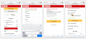 Processus de commande Justeat