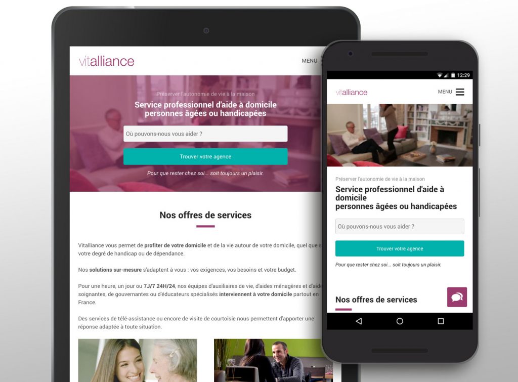 Nouveau site responsive pour Vitalliance Nouveau site responsive pour Vitalliance