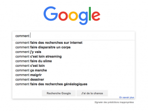 Google requêtes comment