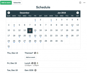 Fonctionnalité nouvelle dans Basecamp