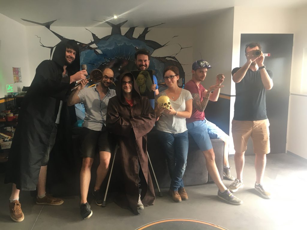 L'équipe à l'escape game caennais Atome Game L'équipe à l'escape game caennais Atome Game