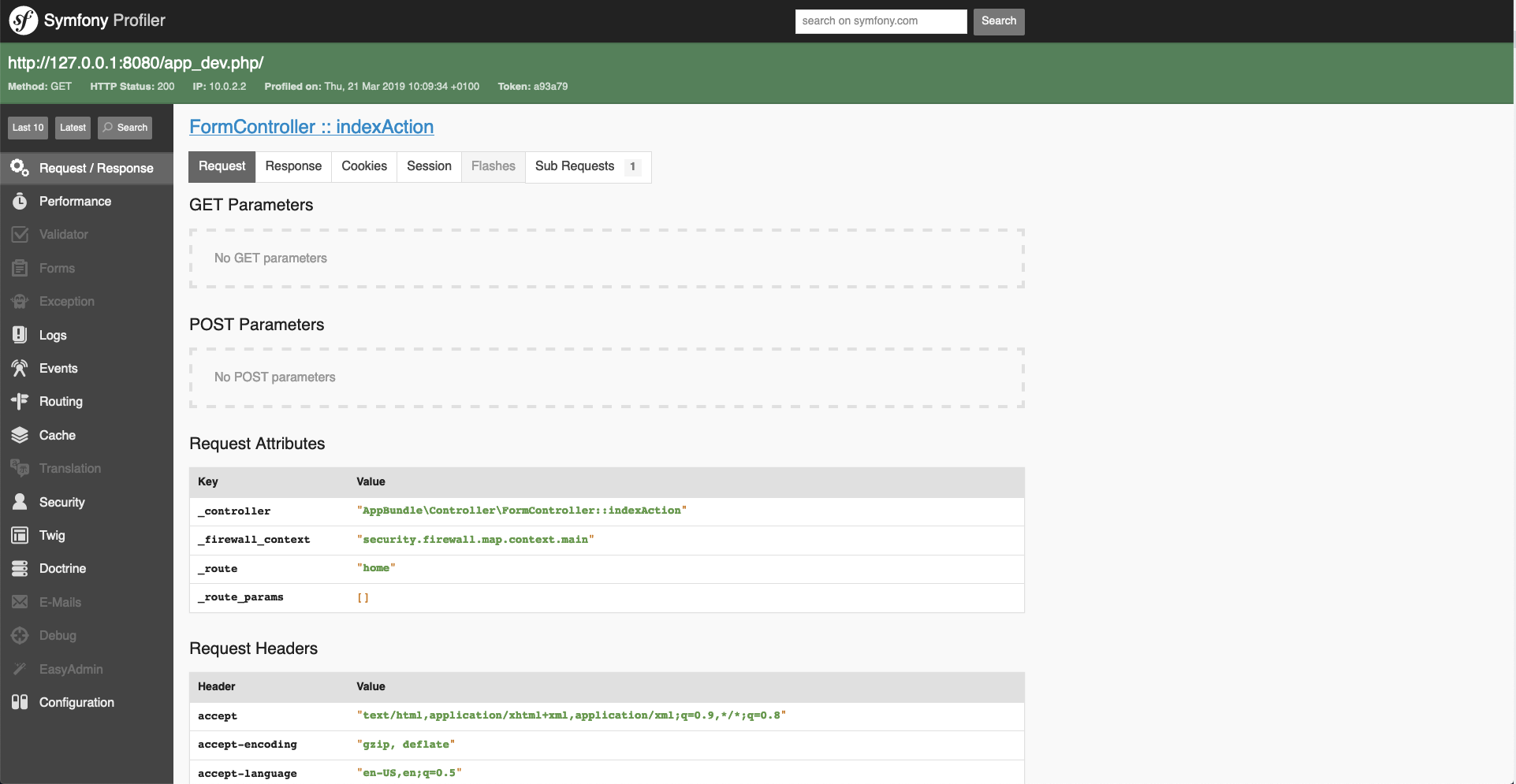 déboguer les formulaires dans une appli web symfony