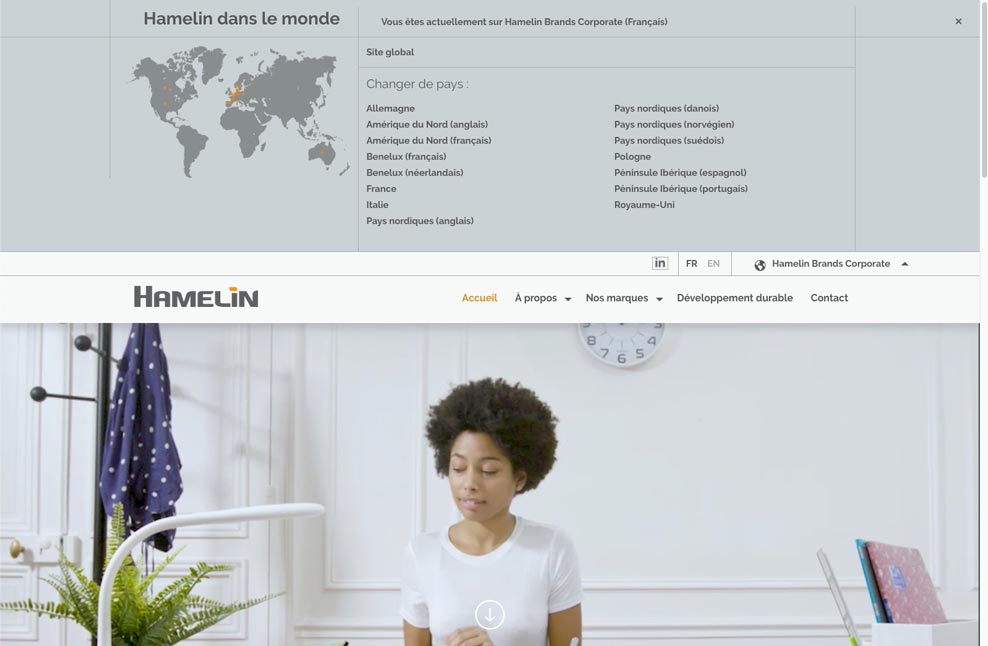 Menu pays de Hamelin Brands Menu pays de Hamelin Brands