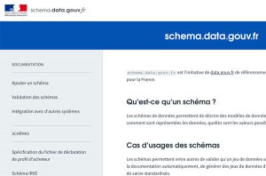 schéma pour les données ouvertes