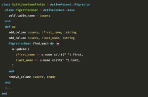 Migrations données Ruby on Rails