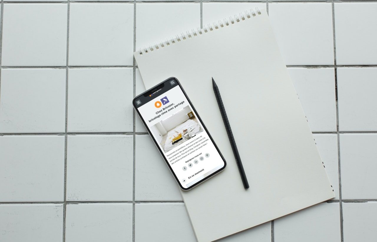 Version smartphone du site Comptoir de Bricozor
