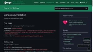 Site de la documentation de Django