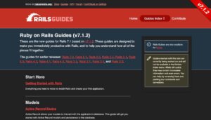 Documentation Ruby on Rails