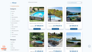 Catalogue produits sur une boutique en ligne