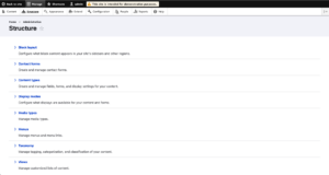 Back-office de Drupal