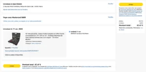 achat-amazon Validation du panier sur Amazon