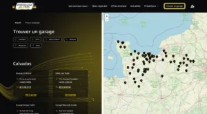 Carte des garages partenaires
