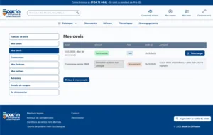 Espace personnel - Mes devis