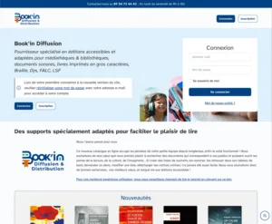 Page d'accueil après la refonte